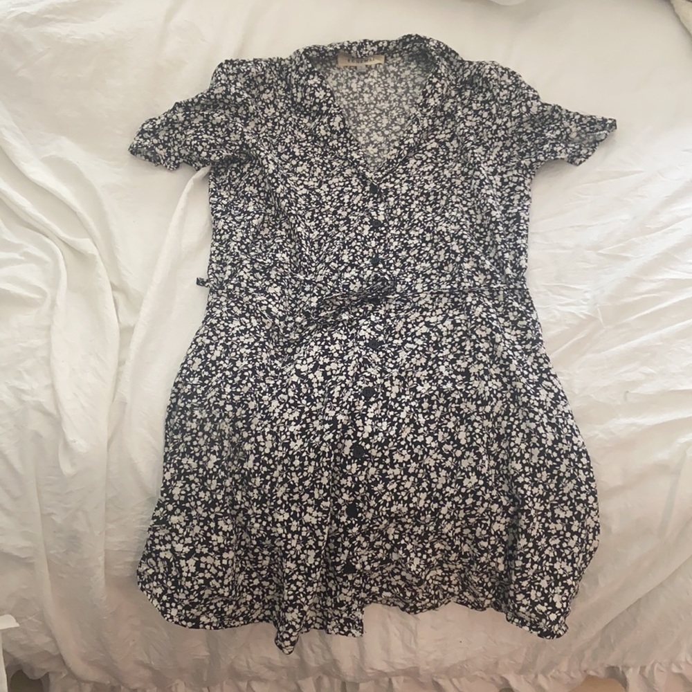 Urban Outfitters button-up tie-front dress